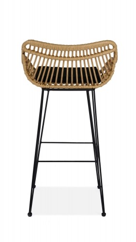 Halmar H105 bar stool, color: natural / black image 4