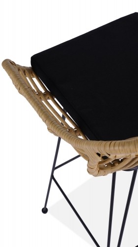 Halmar H105 bar stool, color: natural / black image 5