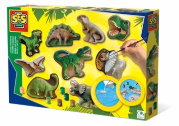 SES Ģipša liešanas komplekts Dinozauri