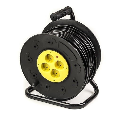 EXD Extension Cord with Reel 50m, 4 sockets, 3x2.5mm2 image 1