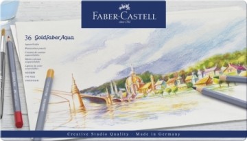 Akvareļu zīmuļu komplekts Faber-Castell Goldfaber Aqua Creative Studio 36 krāsas