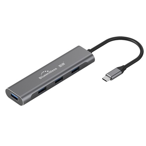 Extradigital Aдаптер USB Type-C - 4 x USB 3.0 image 1