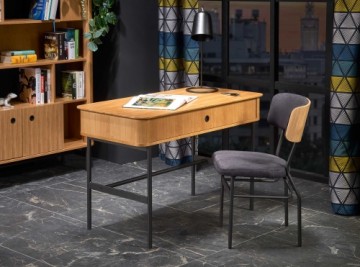 Halmar SMART B-1 desk color: natural oak - black