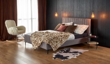 Halmar FRANCESCA 160, bed, light gray