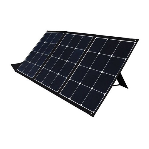 EXD Folding Solar Panel 120W, 2xUSB, QC3.0, with Adapters image 1