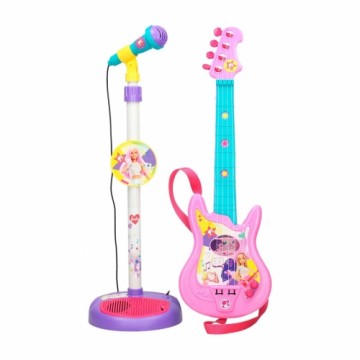 Muzikālā rotaļlieta Barbie Mikrofons Spēļu Ģitāra Mazuļiem