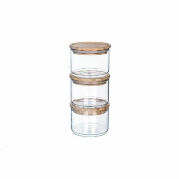 3 caurules DKD Home Decor Borosilikāta glāze (470 ml)