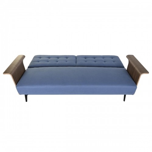 Izvelkams dīvāns DKD Home Decor Melns Zils Metāls Brūns Poliesters Eikalipta koksne (203 x 87 x 81 cm) image 5