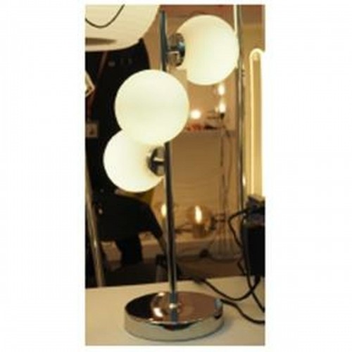 Настольная лампа DKD Home Decor Стеклянный Серебристый Металл Белый современный (23 x 23 x 49 cm) image 2