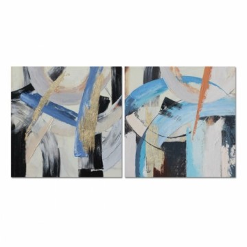Glezna DKD Home Decor Abstrakts Moderns (100 x 2,8 x 100 cm) (2 gb.)