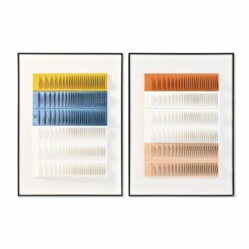 Glezna DKD Home Decor Moderns (2 gb.) (50 x 3 x 70 cm) (50 x 7 x 70 cm)