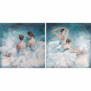 Картина DKD Home Decor Балерина (100 x 3,5 x 100 cm) (2 штук)