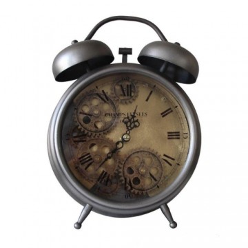 Настольные часы DKD Home Decor Stikls Sudrabains Dzelzs (19 x 7,5 x 25 cm)