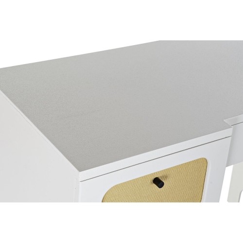 Письменный стол DKD Home Decor Ель Белый ротанг (140 x 50 x 76 cm) image 2