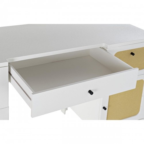 Письменный стол DKD Home Decor Ель Белый ротанг (140 x 50 x 76 cm) image 4