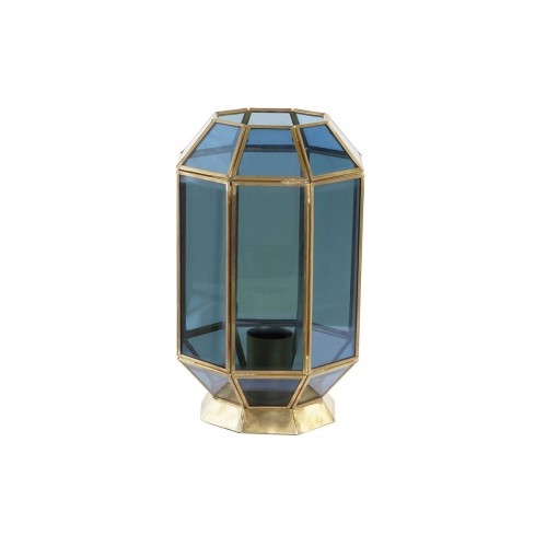 Настольная лампа DKD Home Decor Стеклянный Синий Позолоченный 220 V Латунь 50 W современный (18 x 19 x 29 cm) image 1