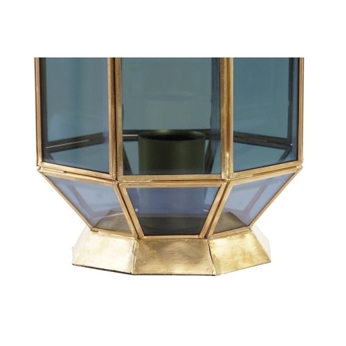 Настольная лампа DKD Home Decor Стеклянный Синий Позолоченный 220 V Латунь 50 W современный (18 x 19 x 29 cm) image 2