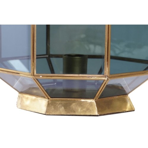 Galda lampa DKD Home Decor Stikls Zils Bronza 220 V Misiņš 50 W Moderns (29 x 29 x 25 cm) image 2