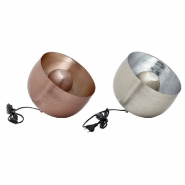 Galda lampa DKD Home Decor Sudrabains Bronza Alumīnijs (28 x 28 x 24 cm) (2 gb.)