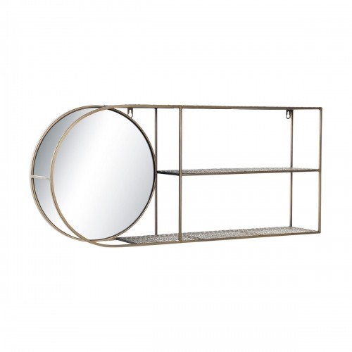 Sienas spogulis DKD Home Decor spogulis Bronza Metāls Moderns (80 x 13 x 35 cm) image 2