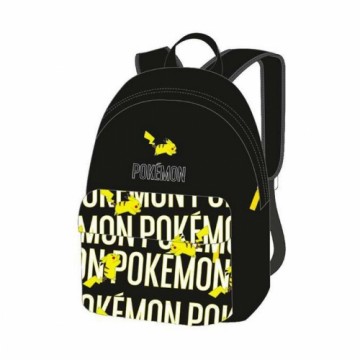 Bigbuy Fun Skolas soma Pokémon Pikachu 41 x 31 x 13,5 cm Nodalījums piezīmju datoram (līdz pat 15.6") Pielāgojams mugursomu ratiņiem