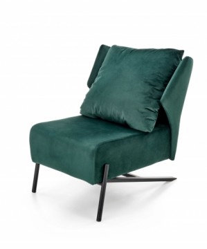 Halmar VICTUS leisure armchair dark green/ black