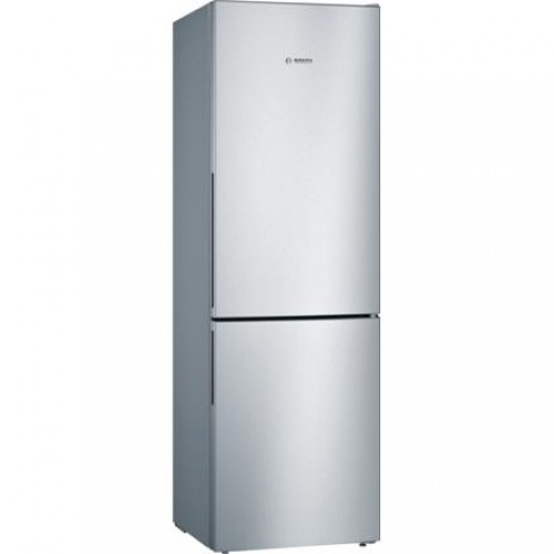 Bosch Refrigerator KGV36VIEAS Energy efficiency class E, Free standing, Combi, Height 186 cm, No Frost system, Fridge net capacity 214 L, Freezer net capacity 94 L, 39 dB, Stainless Steel image 1