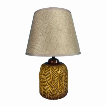 Galda lampa Versa Hosto Dzeltens Keramika Tekstils (22,5 x 33 x 12,5 cm)