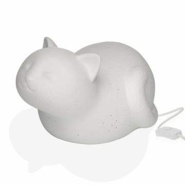 Galda lampa Versa Kaķis Porcelāns (16,3 x 13,5 x 23,5 cm)