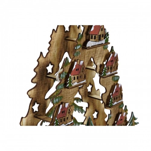 Ziemassvētku Nieciņš DKD Home Decor Koks Mājas (30 x 15 x 37 cm) image 3