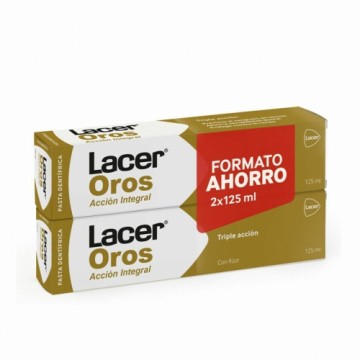Trīskāršas Iedarbības Zobupasta Lacer Oro (2 x 125 ml)