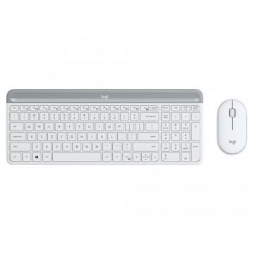Мышь и клавиатура Logitech  MK470 Белый QWERTY