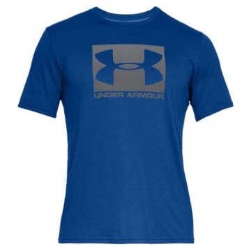 Vīriešu Krekls ar Īsām Piedurknēm Under Armour Boxed Sportstyle Zils
