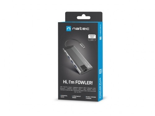 Natec Multi Port Fowler Plus USB-C PD, 3x USB 3.0 image 2