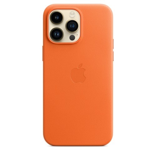 Apple Case iPhone 14 Pro Max leather Orange image 2