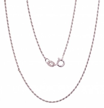 Sudraba ķēdīte Tauvas (Rope) 1,1 mm #2400057, Sudrabs	925°, garums: 55 cm, 3 gr.