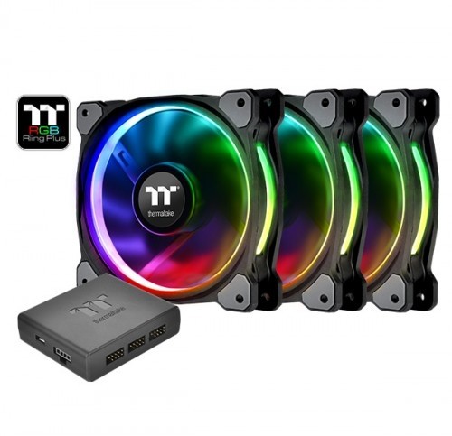 Thermaltake Riing Plus 14 RGB TT Premium Edition 3 Pack (3x140mm, LNC, 1400 RPM) image 1