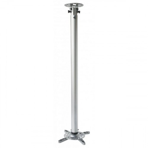 Techly Arm for projector 110-190cm ceiling, 15kg, silver image 1