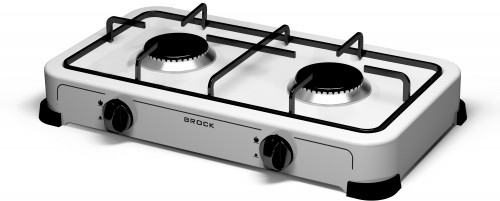 Brock Electronics BROCK Двухкомфорочная газовая плита GS 002 W image 1