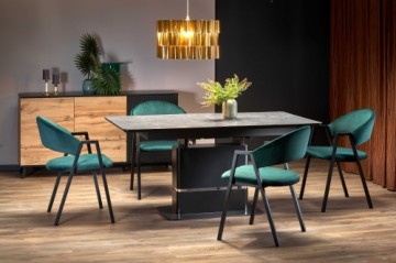 Halmar MARTIN table dark grey, leg black