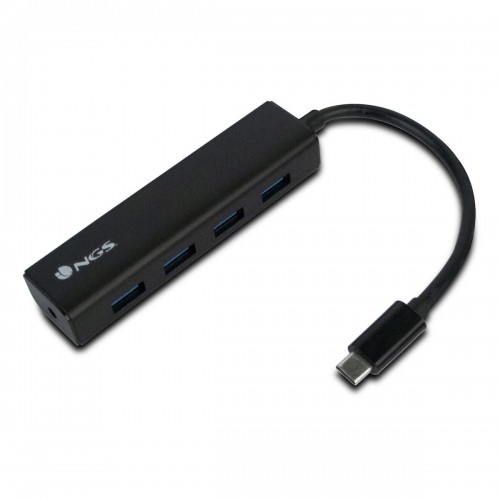 4-Port USB Hub NGS WONDERHUB4 5 Gbps Melns image 1
