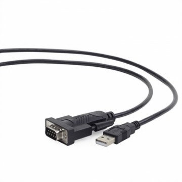 USB uz RS232 Adapteris GEMBIRD UAS-DB9M-02 (1,5 m) Melns