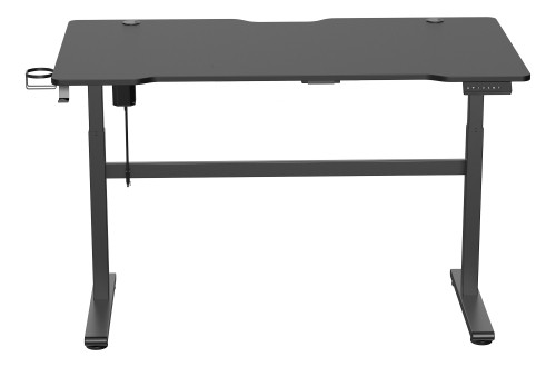 Reguliuojamo aukščio žaidimų stalas DELTACO GAMING DT410 kabelių valdymas, puodelių ir ausinių laikiklis, juodas / GAM-140 image 2