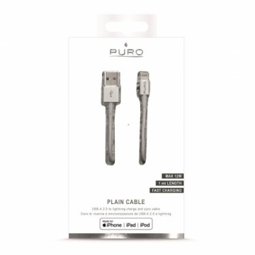 Kabelis PURO lightning, MFI, 1m, baltas / CAPLTWHI