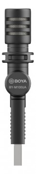 BOYA Plug-in ir Play mini USB-A mikrofonas, juodas BOYA10187  BY-M100UA