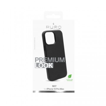 Dirbtinės odos dėklas PURO skirtas iPhone 13 Pro Max, juodas / 2830333