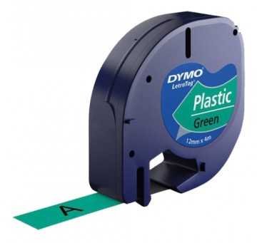 Etikečių spausdintuvo juostelė DYMO 12mm, 4m, žalia / S0721640