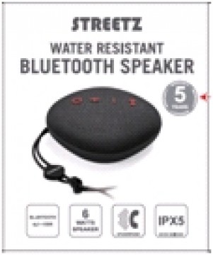 Bevielė kolonėlė STREETZ IPX5, Bluetooth 4.2, 1x6W, juoda / CM750