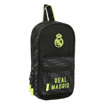 Пенал-рюкзак Real Madrid C.F. Чёрный (12 x 23 x 5 cm) (33 Предметы)