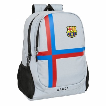 Школьный рюкзак F.C. Barcelona Серый (32 x 44 x 16 cm)